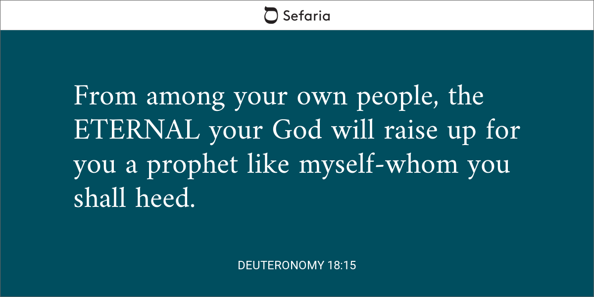 Deuteronomy 18:15