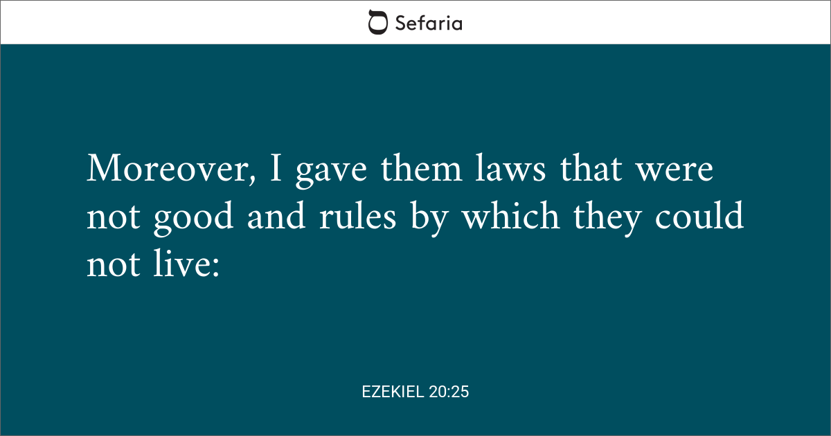 Ezekiel 20:25