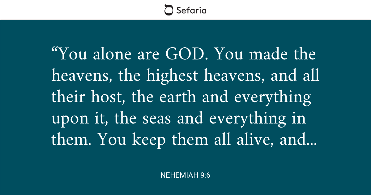 Nehemiah 9:6