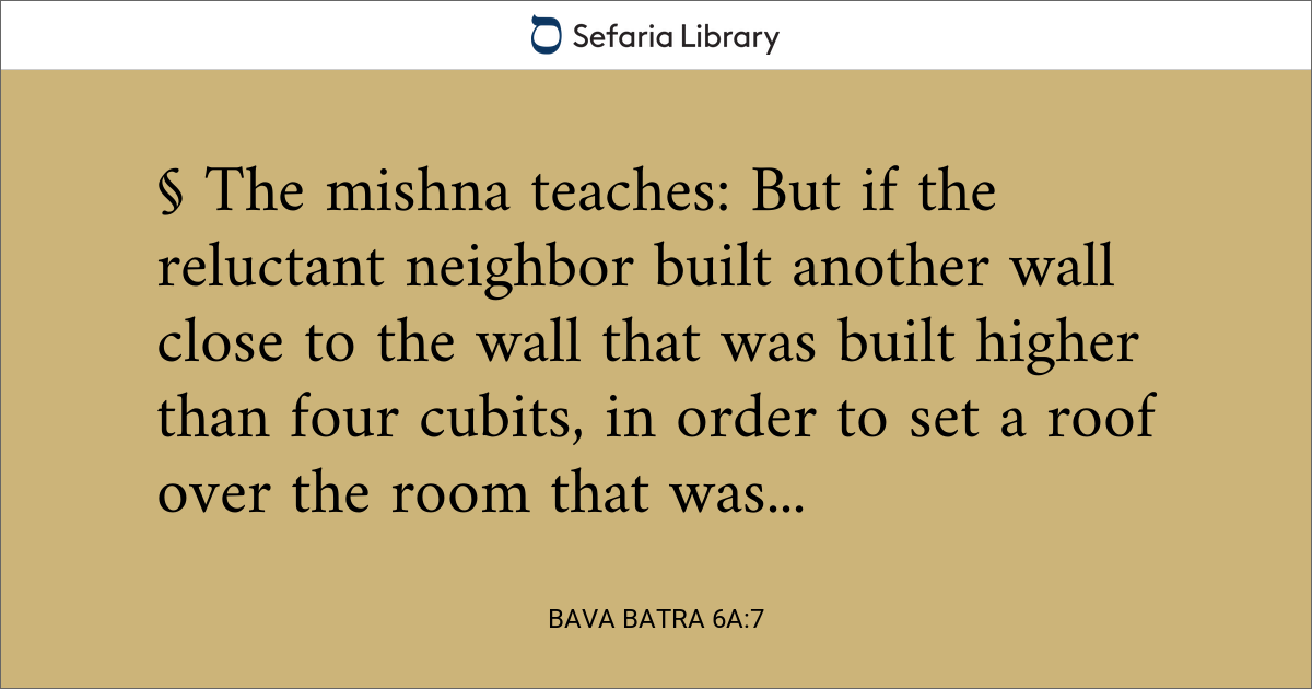 Bava Batra 6a:7 | Sefaria Library