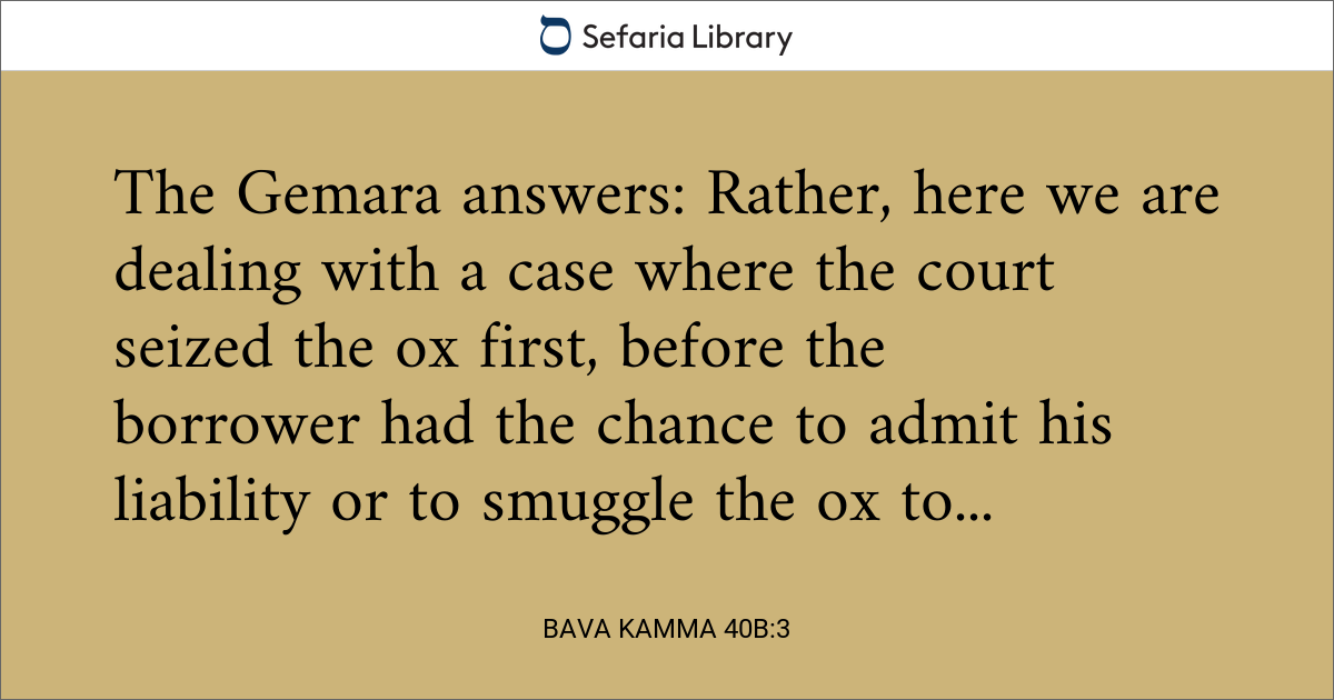 Bava Kamma 40b:3 | Sefaria Library