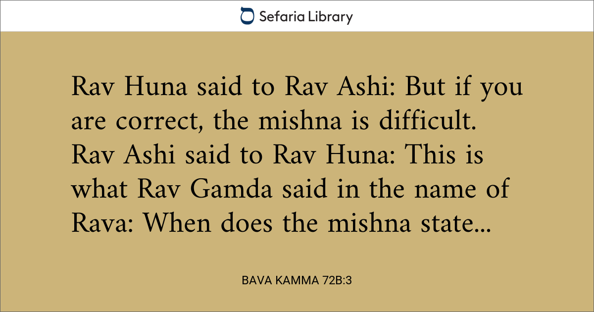 Bava Kamma 72b:3 | Sefaria Library