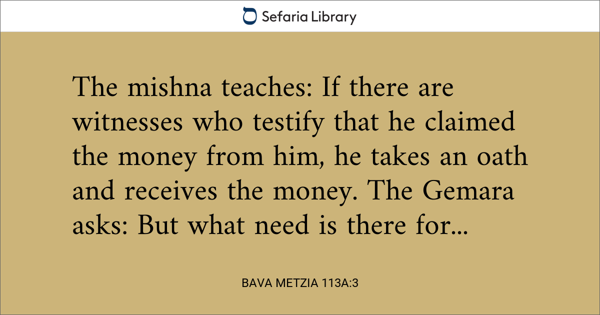 Bava Metzia 113a:3 | Sefaria Library