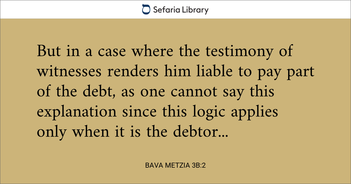 Bava Metzia 3b:2 | Sefaria Library