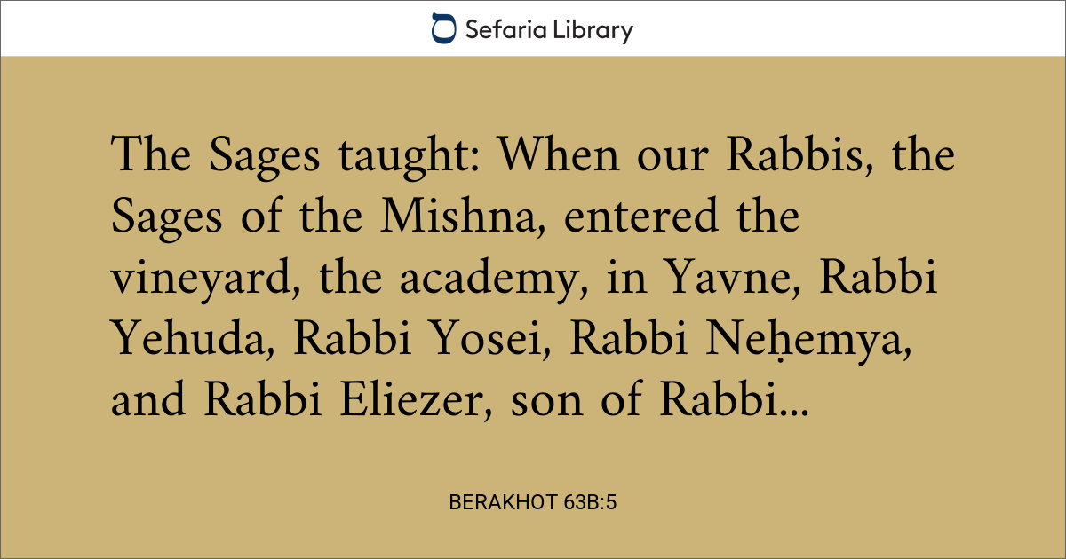 Berakhot 63b:5 | Sefaria Library