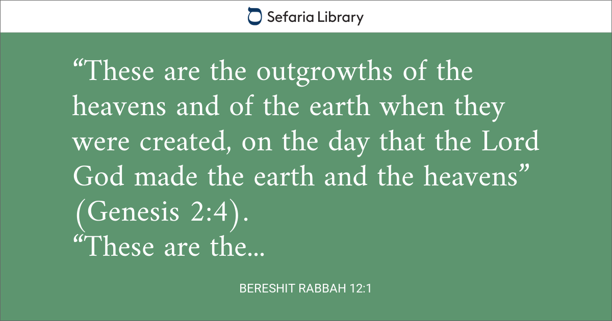 Bereshit Rabbah 12:1