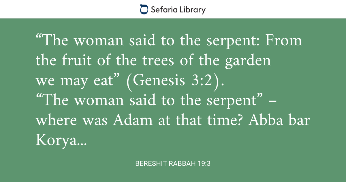 Bereshit Rabbah 19:3