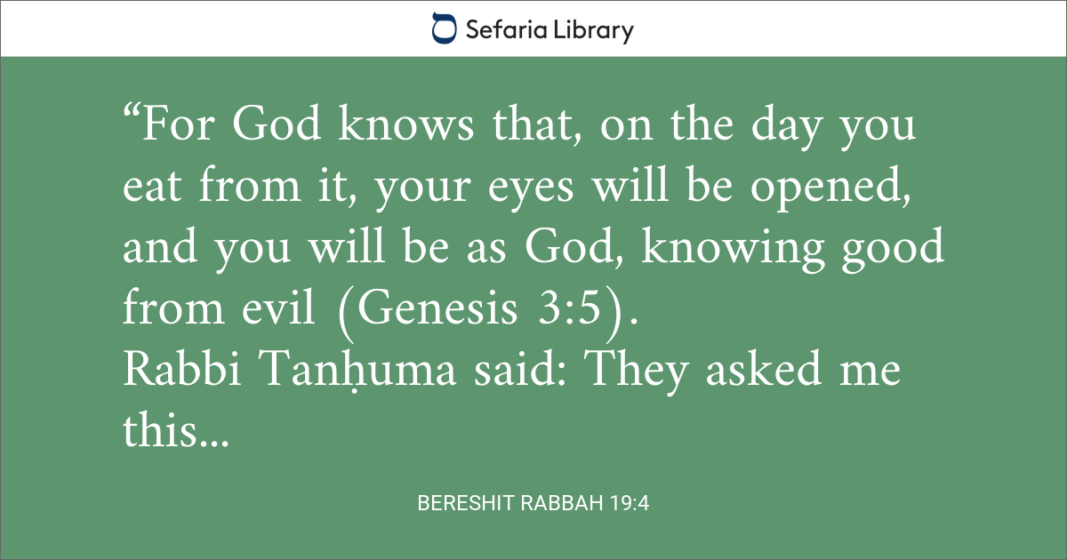 Bereshit Rabbah 19:4