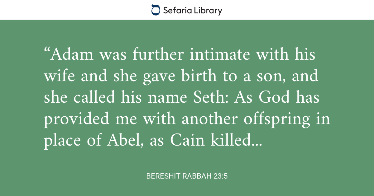Bereshit Rabbah 23:5 | Sefaria Library