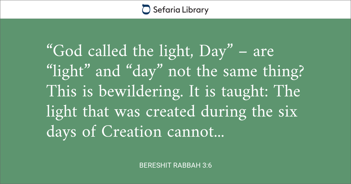 Bereshit Rabbah 3:6