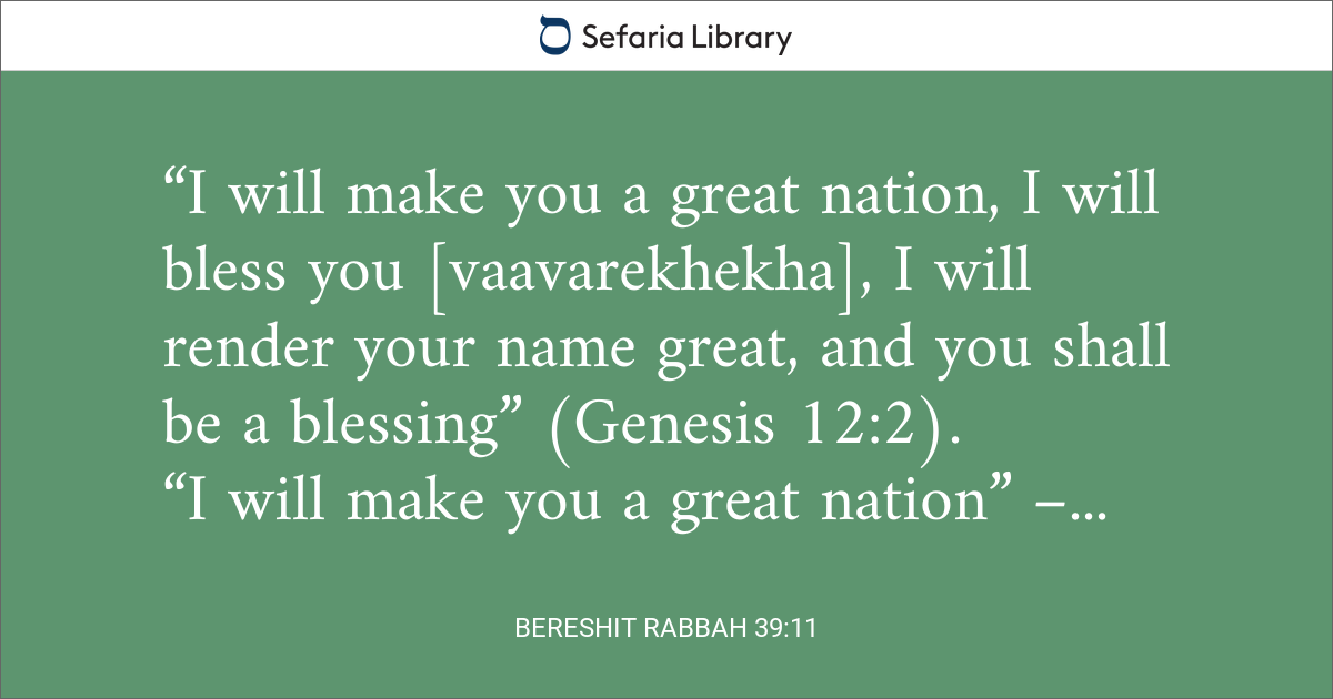 Bereshit Rabbah 39:11 | Sefaria Library