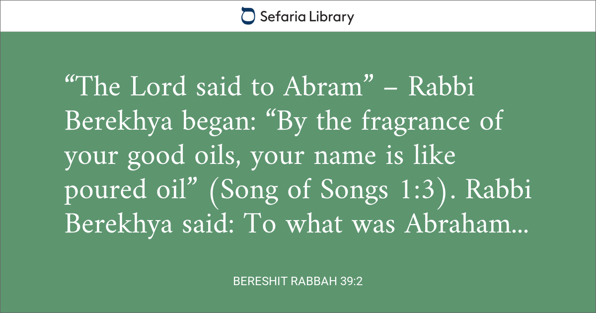 Bereshit Rabbah 39:2