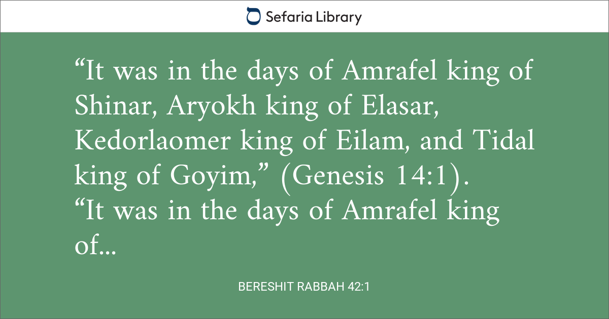 Bereshit Rabbah 42:1