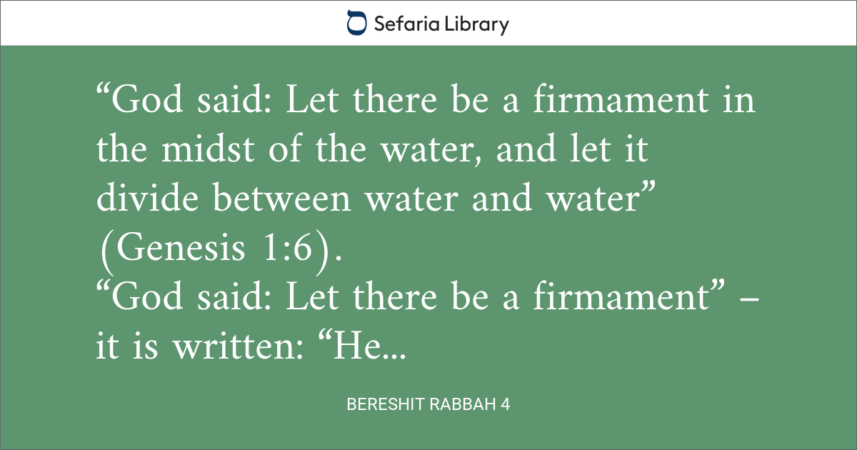 Bereshit Rabbah 4