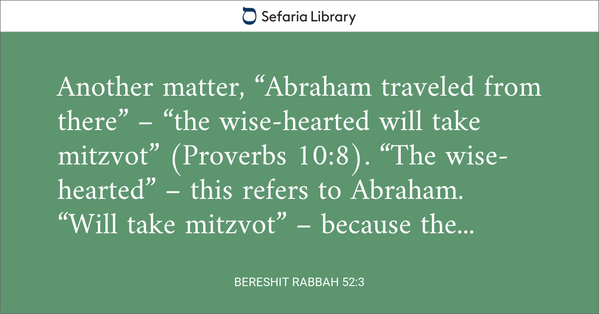Bereshit Rabbah 52:3 | Sefaria Library