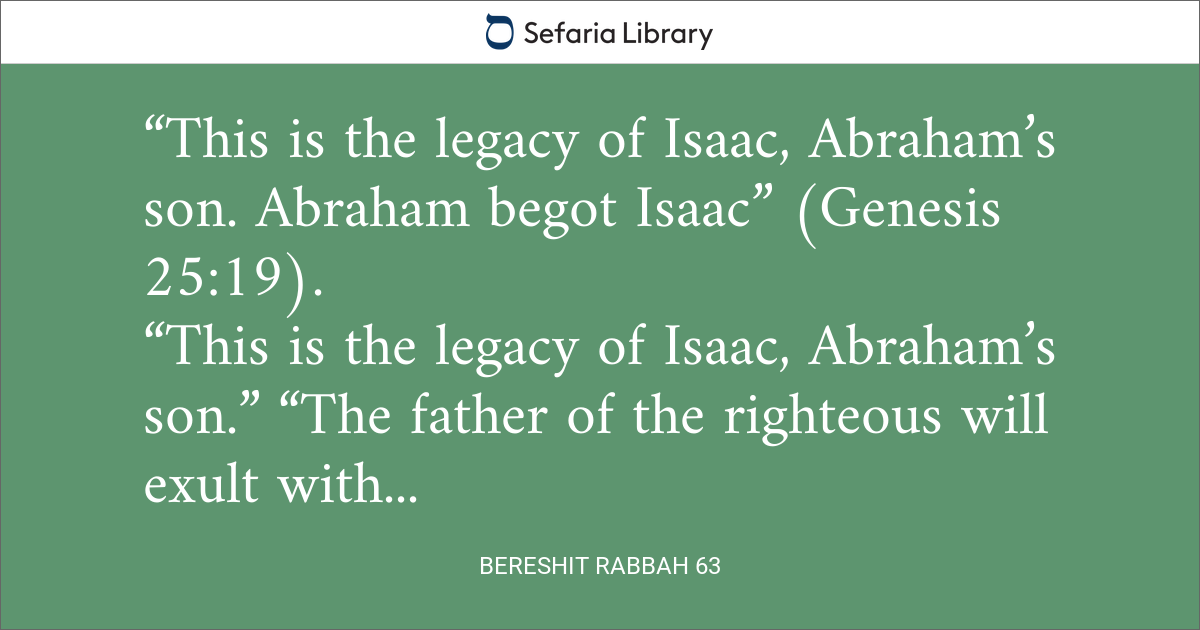 Bereshit Rabbah 63