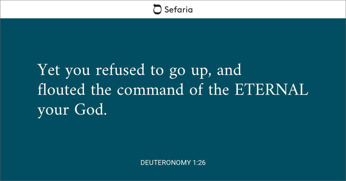 Deuteronomy 1 26