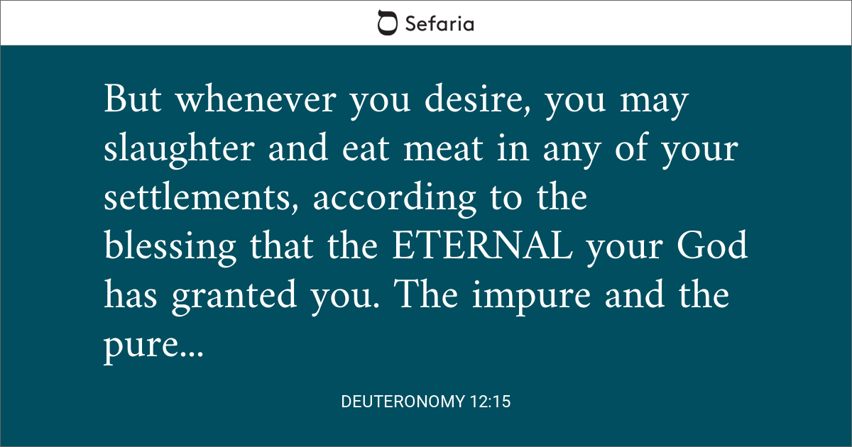 DEUTERONOMY 12 15 MEANING intelligence overview