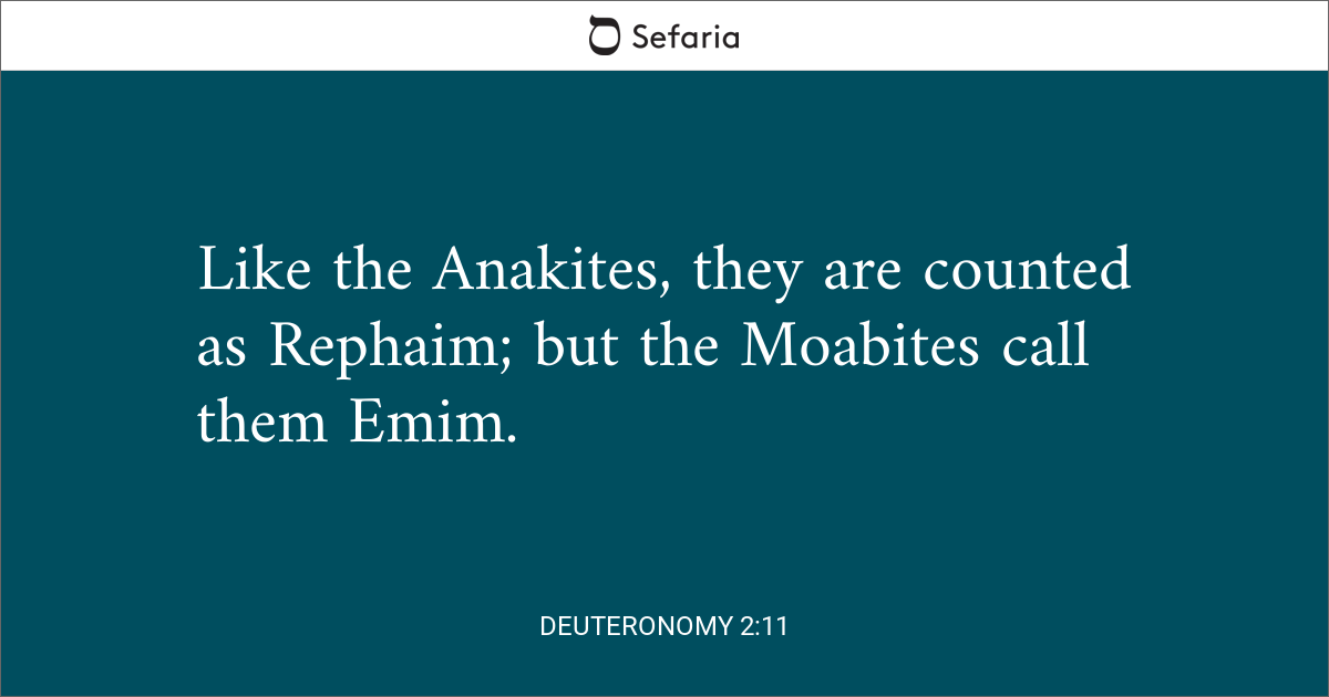 Deuteronomy 2:11