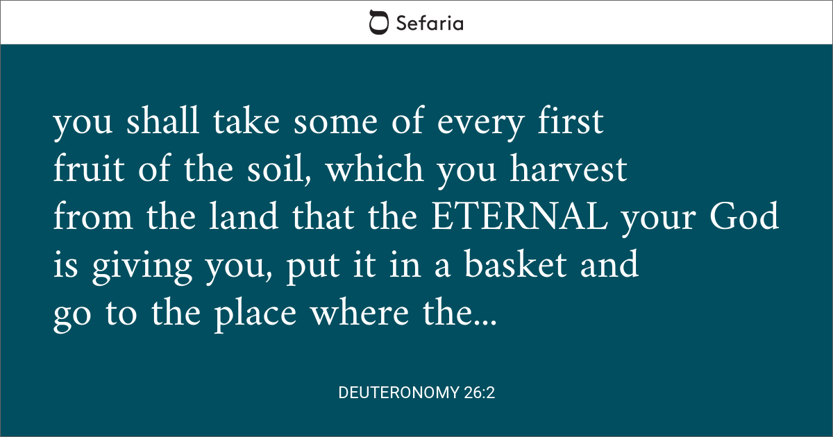 Deuteronomy 26 2