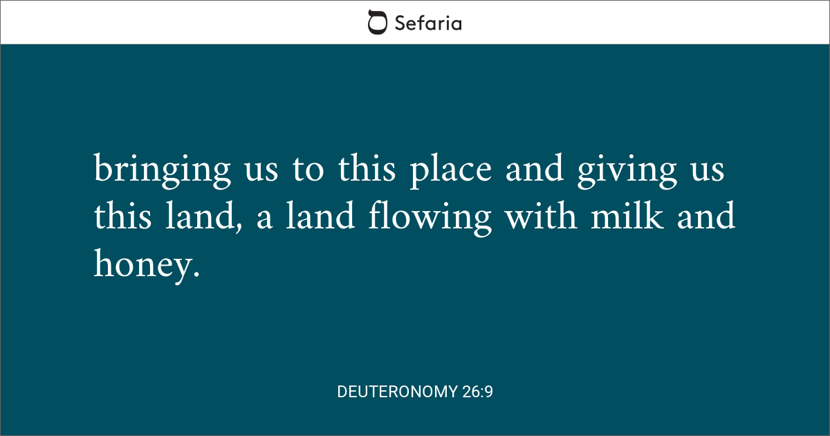 Deuteronomy 26 9