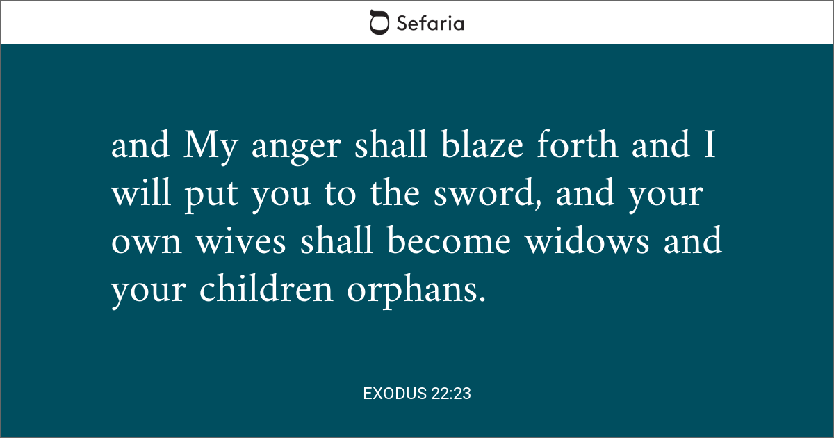 Exodus 22 23 Sefaria Library