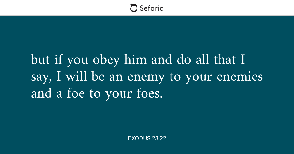 Exodus 23 22 Sefaria Library