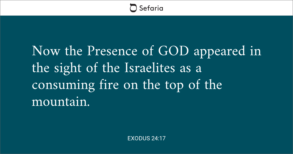 Exodus 24 17 Sefaria Library