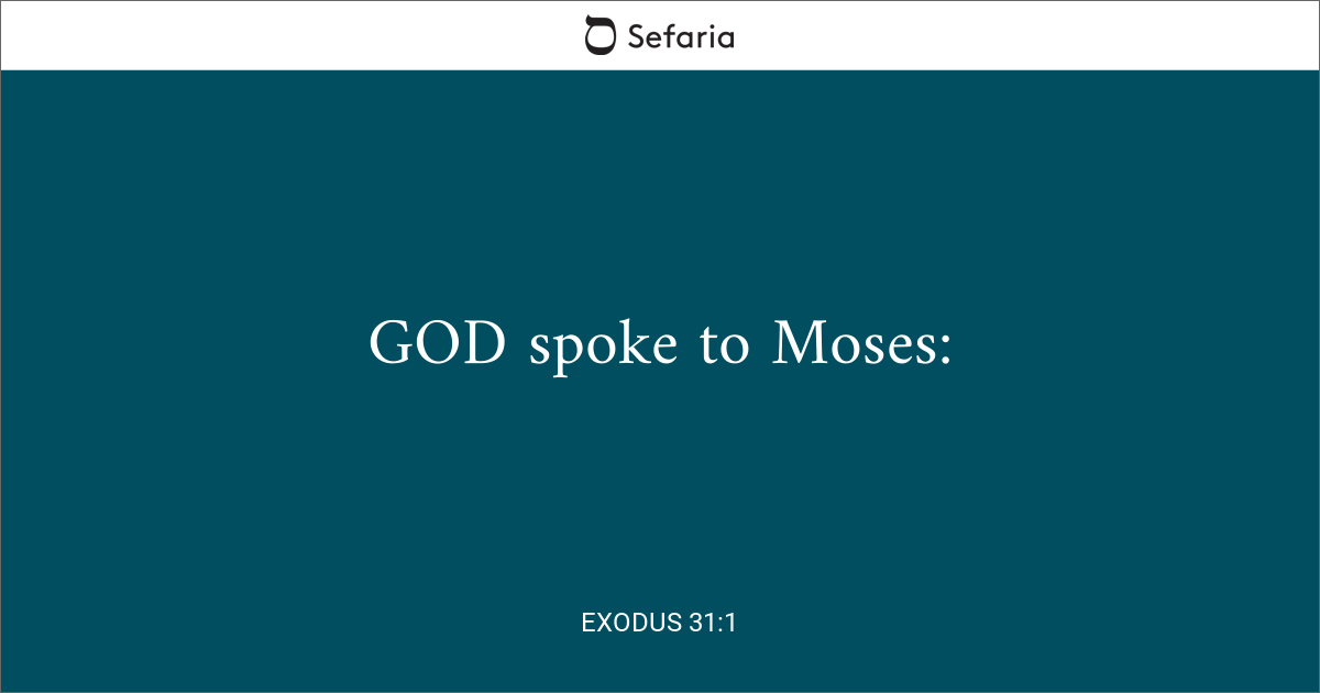 Exodus 31 1