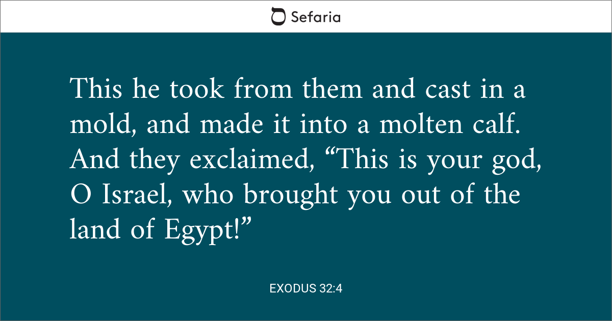 Exodus 32 4