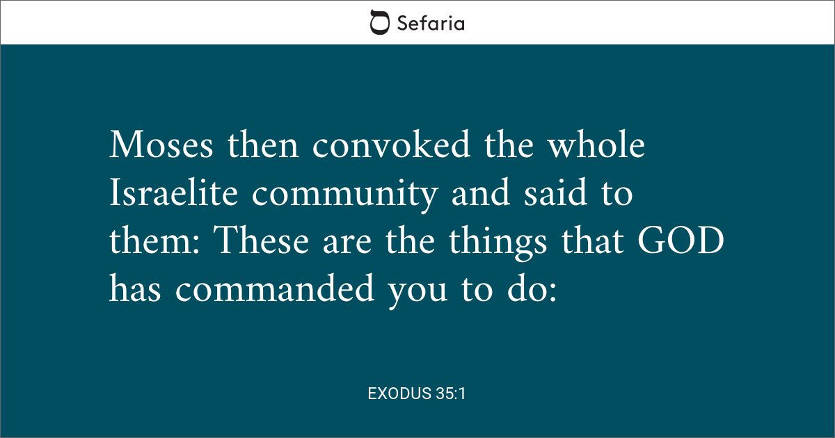 Exodus 35 1
