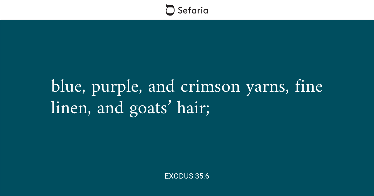 Exodus 35 6