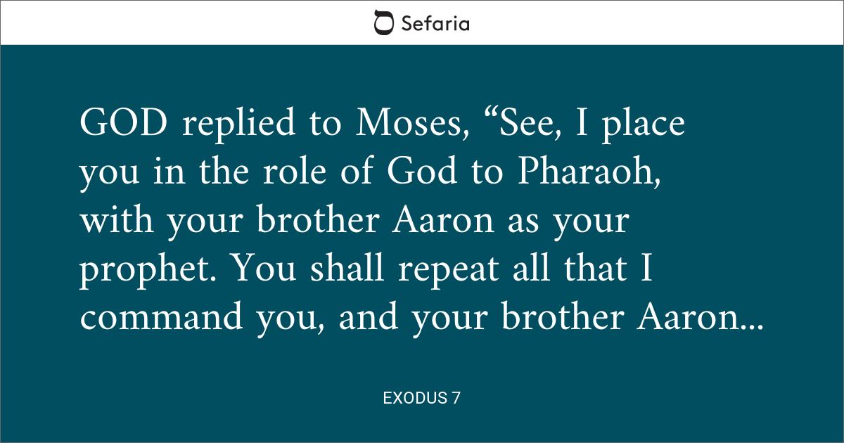 Exodus 7 Sefaria Library