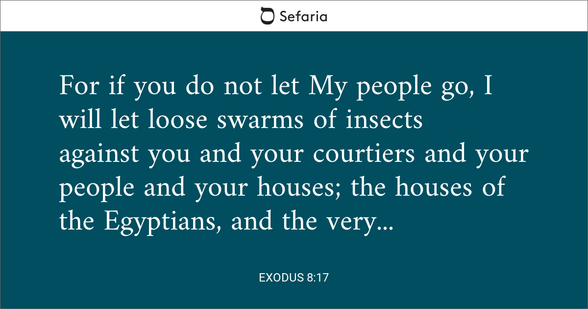 Exodus 8 17 Sefaria Library