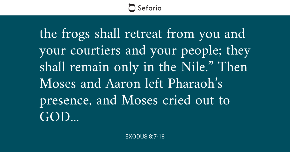 Exodus 8 7 18