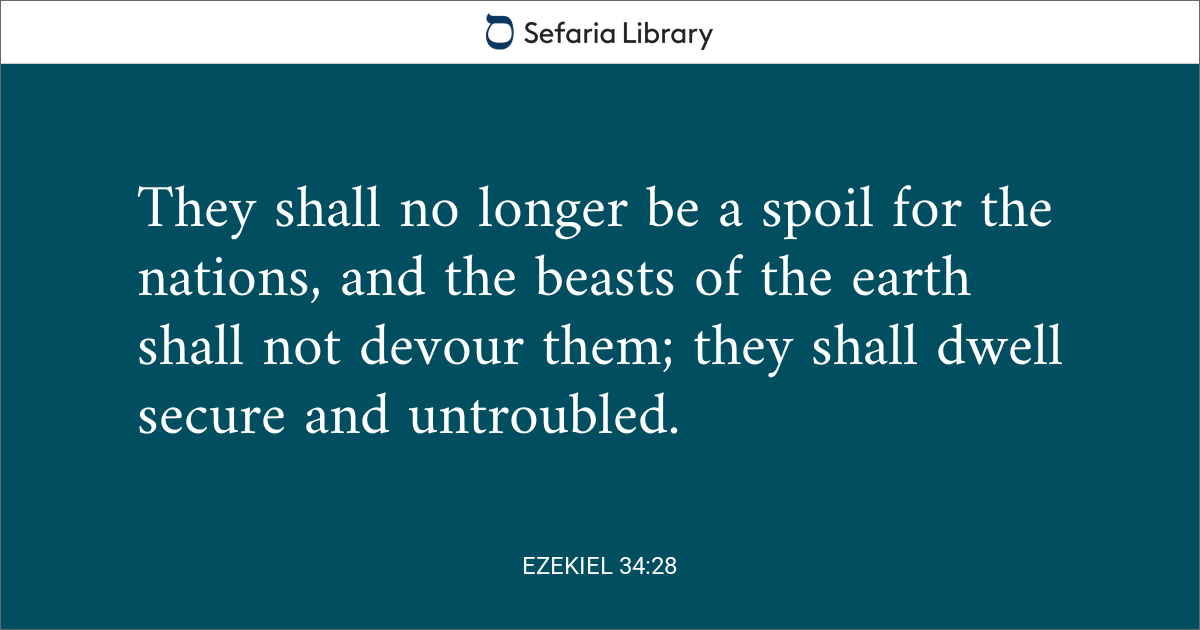 Ezekiel 34:28 | Sefaria Library