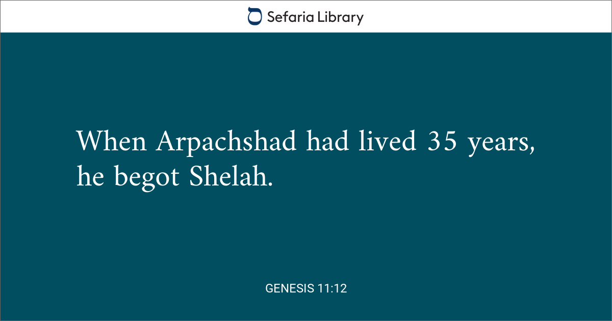 Genesis 11 12