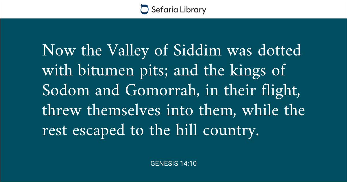 Genesis 14 10
