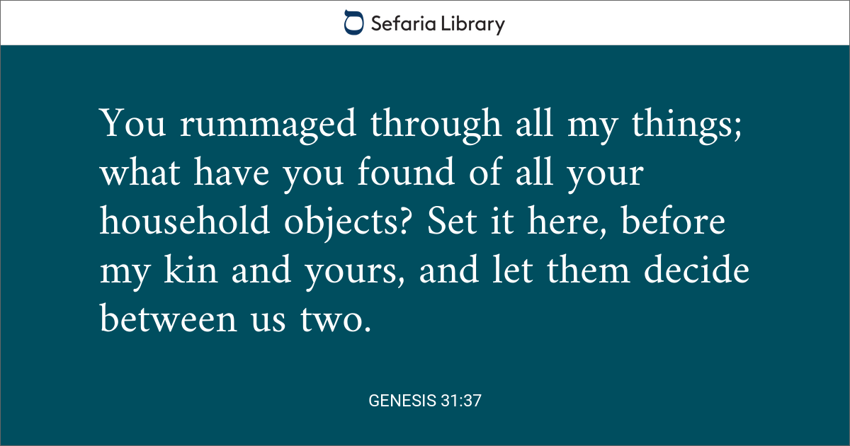 Genesis 31:37