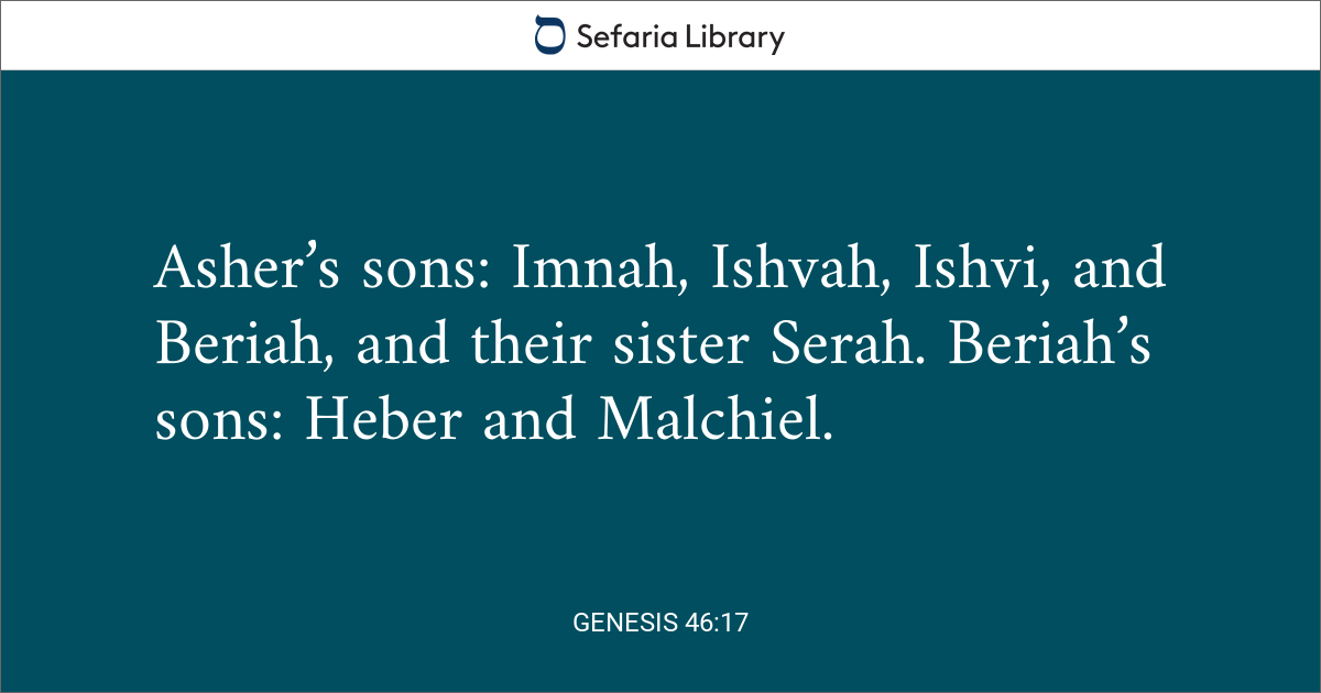 Genesis 46:17