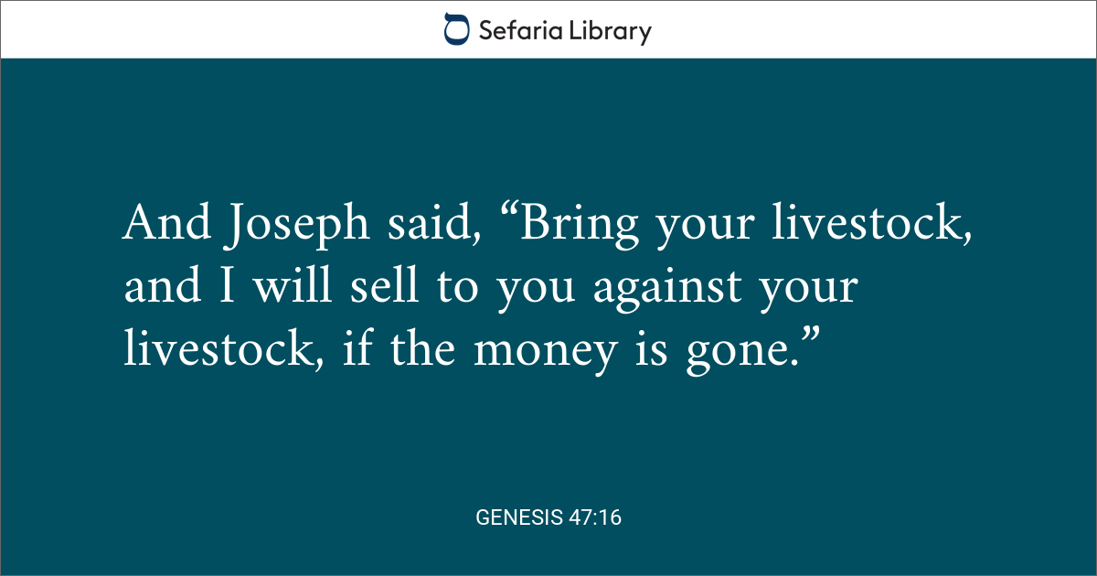 Genesis 47:16