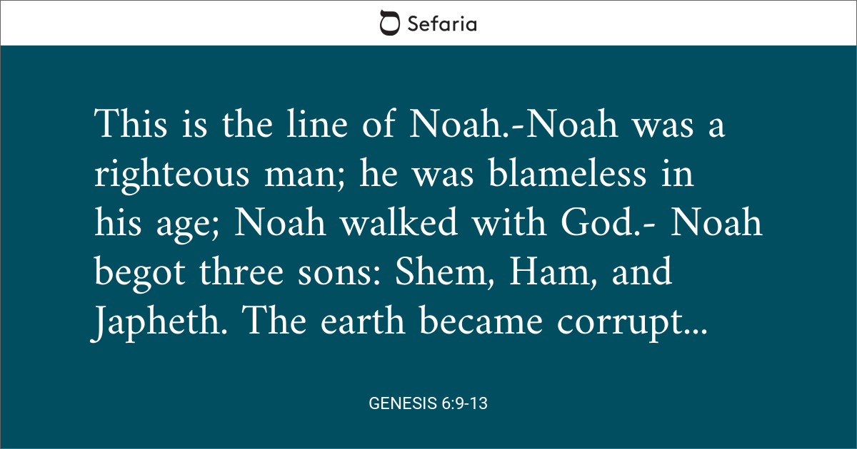genesis 6 9 10 11