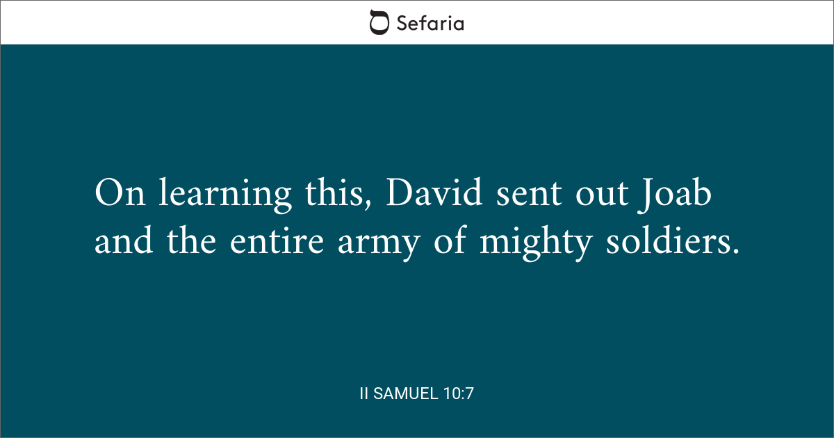 II Samuel 10:7