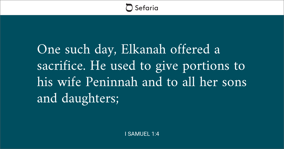 1 SAMUEL 1 A 4 visual data 7