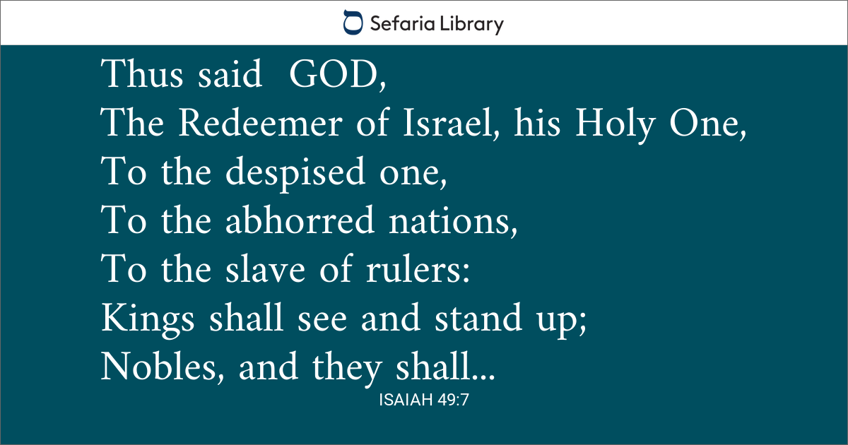 Isaiah 49:7