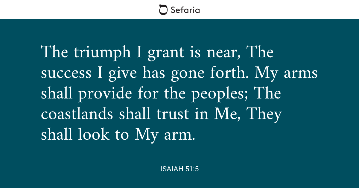 Isaiah 51:5