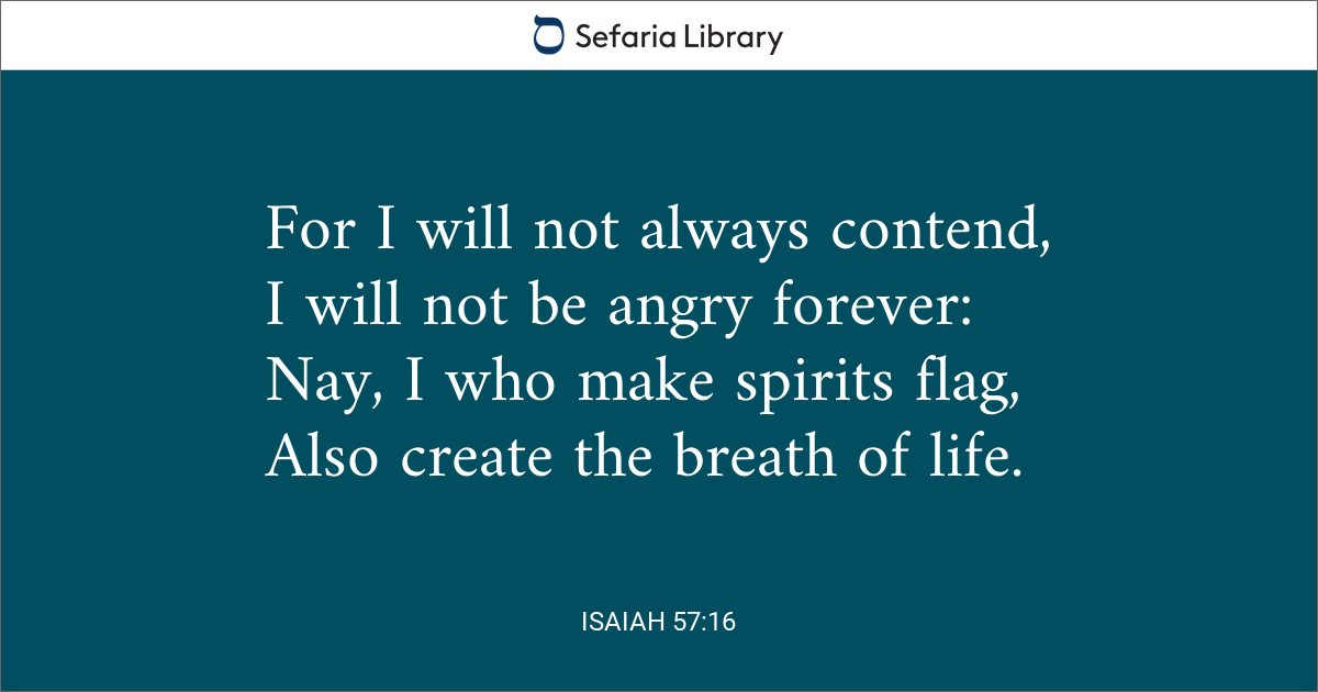 Isaiah 57:16 | Sefaria Library