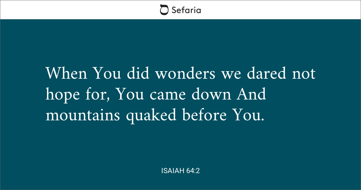 Isaiah 64:2