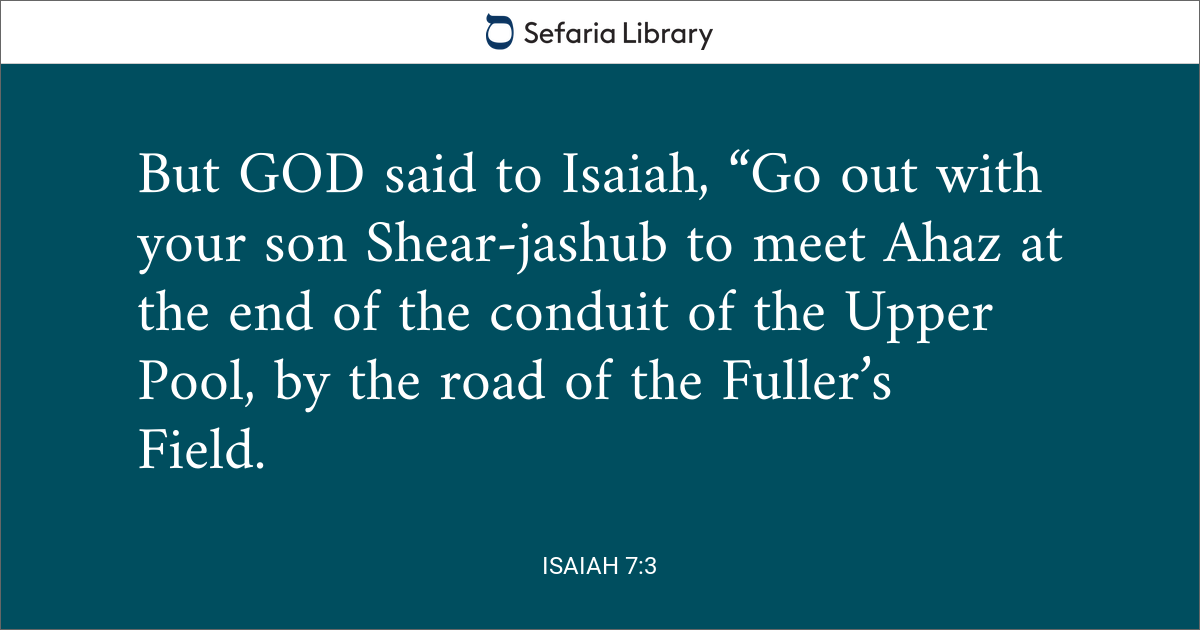 Isaiah 7 3