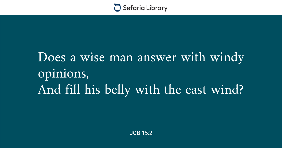 Job 15 2